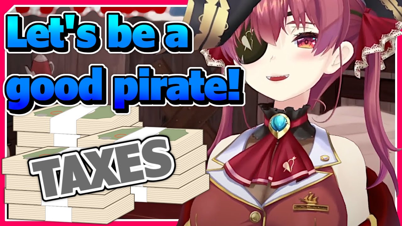 Marine Pays Her Taxes despite Being a Pirate [ENG sub] [Hololive]
