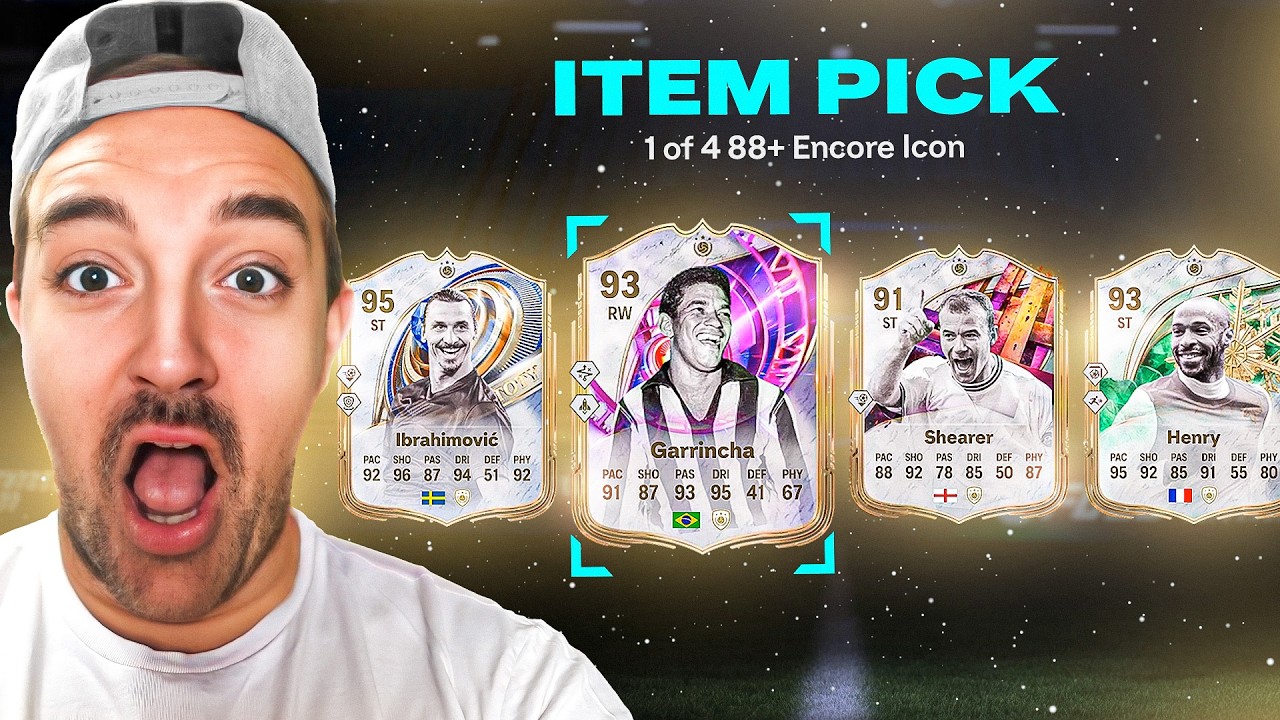 Я открыл 1 из 4 карт Encore Icon Picks с рейтингом 88+ на FC 26! (БАЗОВЫХ КАРТ НЕТ)