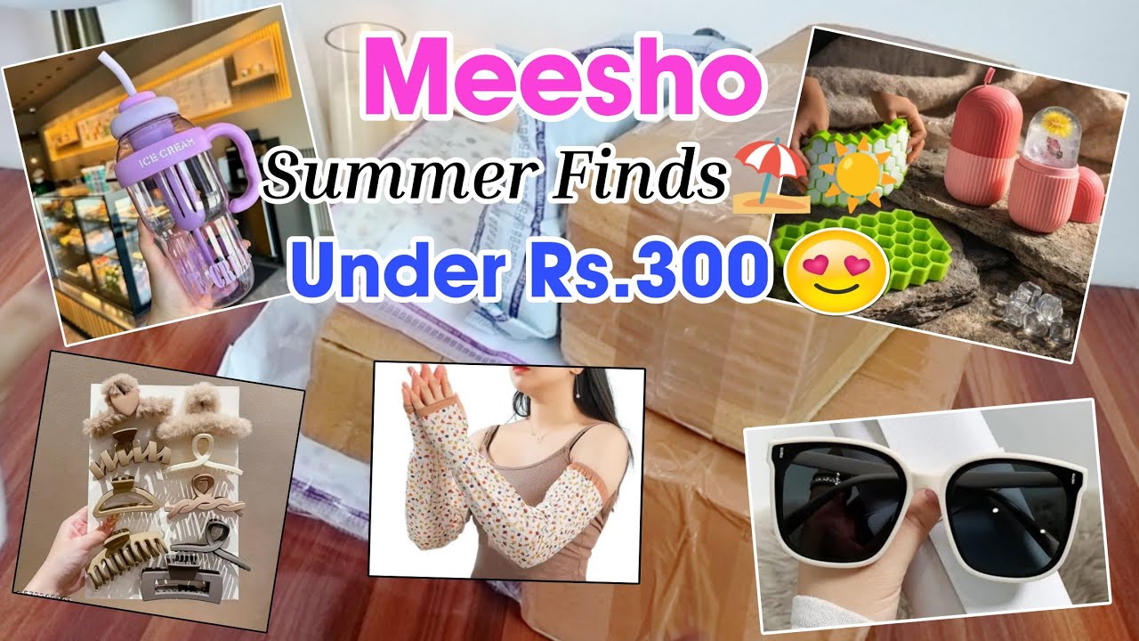 Meesho Summer Finds Haul⛱️☀️Under Rs.300😍only/Cheapest Summer Essentials