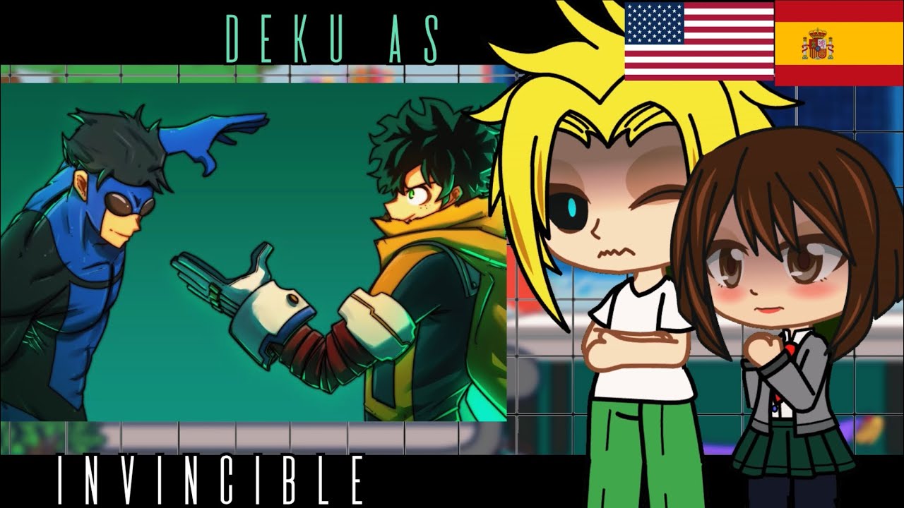 (🇺🇸/🇪🇸)Class 1A react to Deku as Invincible |AU| Part all| BNHA/MHA || GCRV |I