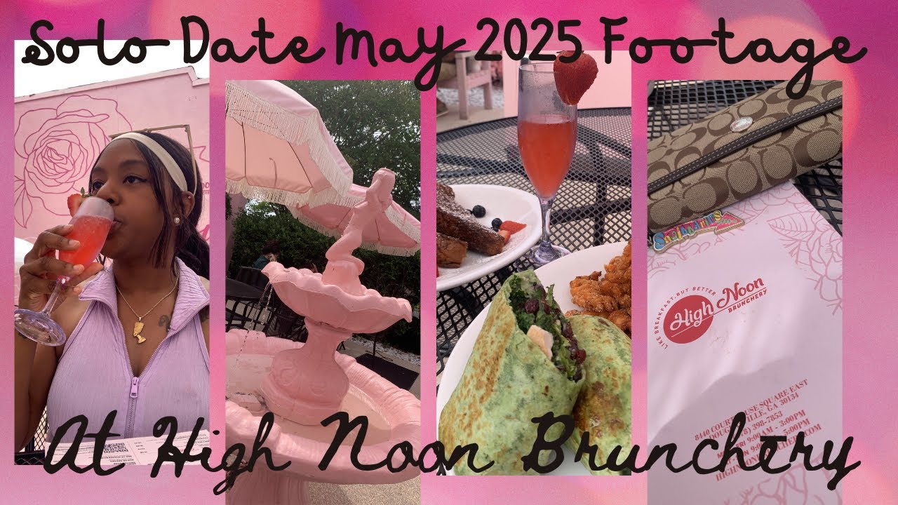 Solo Date at High noon Brunchery | May 2025 Footage #atlanta #brunch #mimosa #foodreview #fyp 
