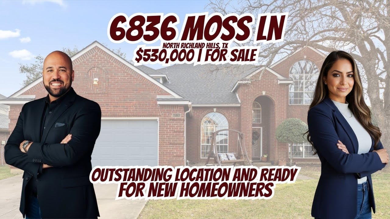 ​🏡 Luxury Pool Home for Sale in North Richland Hills, TX | 6836 Moss Lane | DFW Real Estate Tour 🇺🇸
