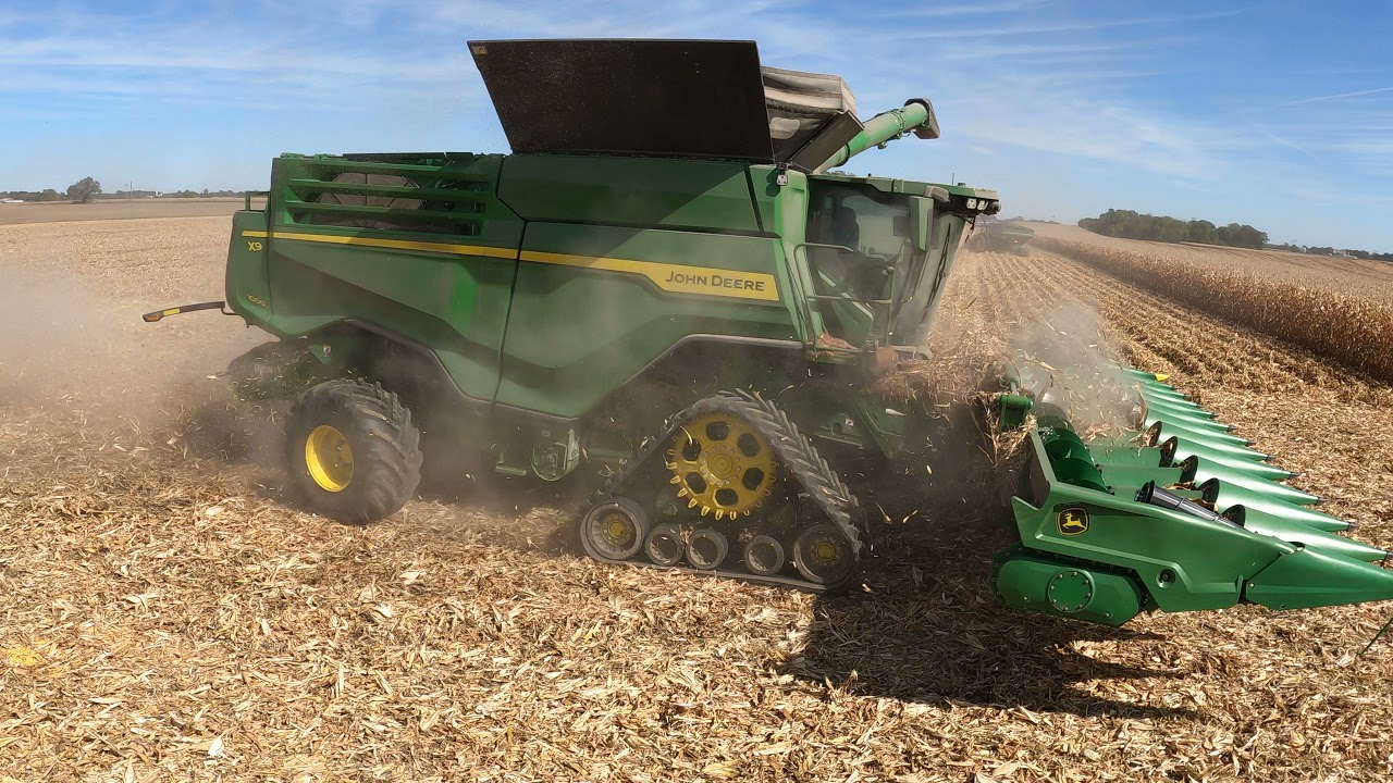 My First John Deere X9 1000 - Impressive Operation - 8R 370 - 8RX 370 - Brent 1196 #harvestchaser