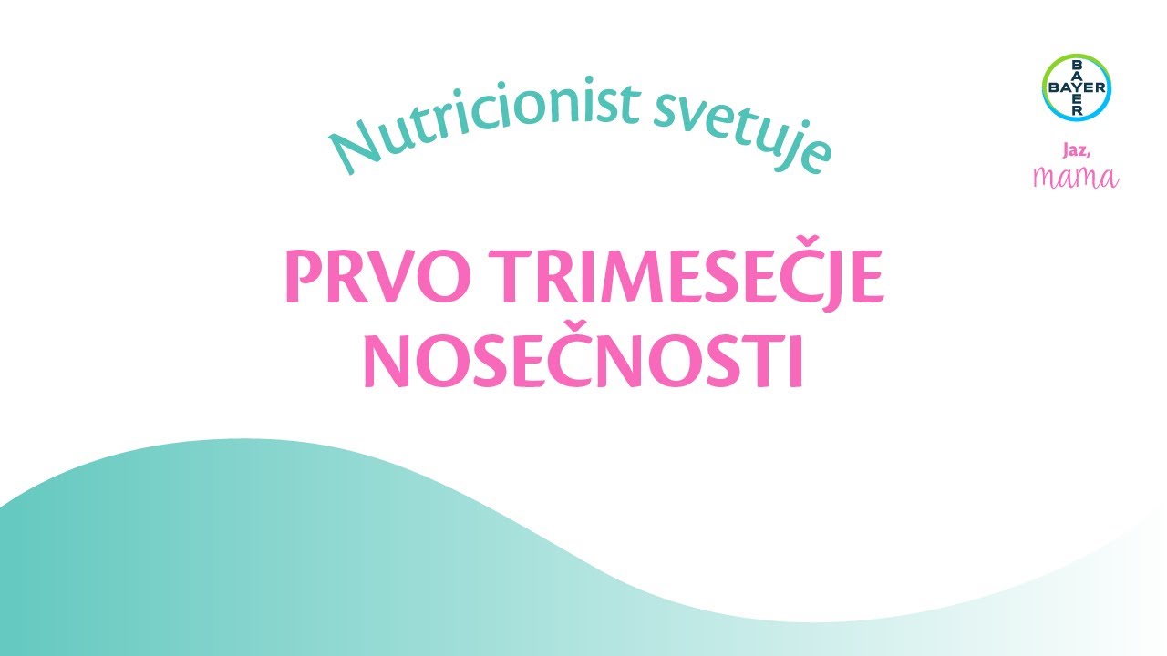 Nutricionist svetuje: Prvo trimesečje nosečnosti