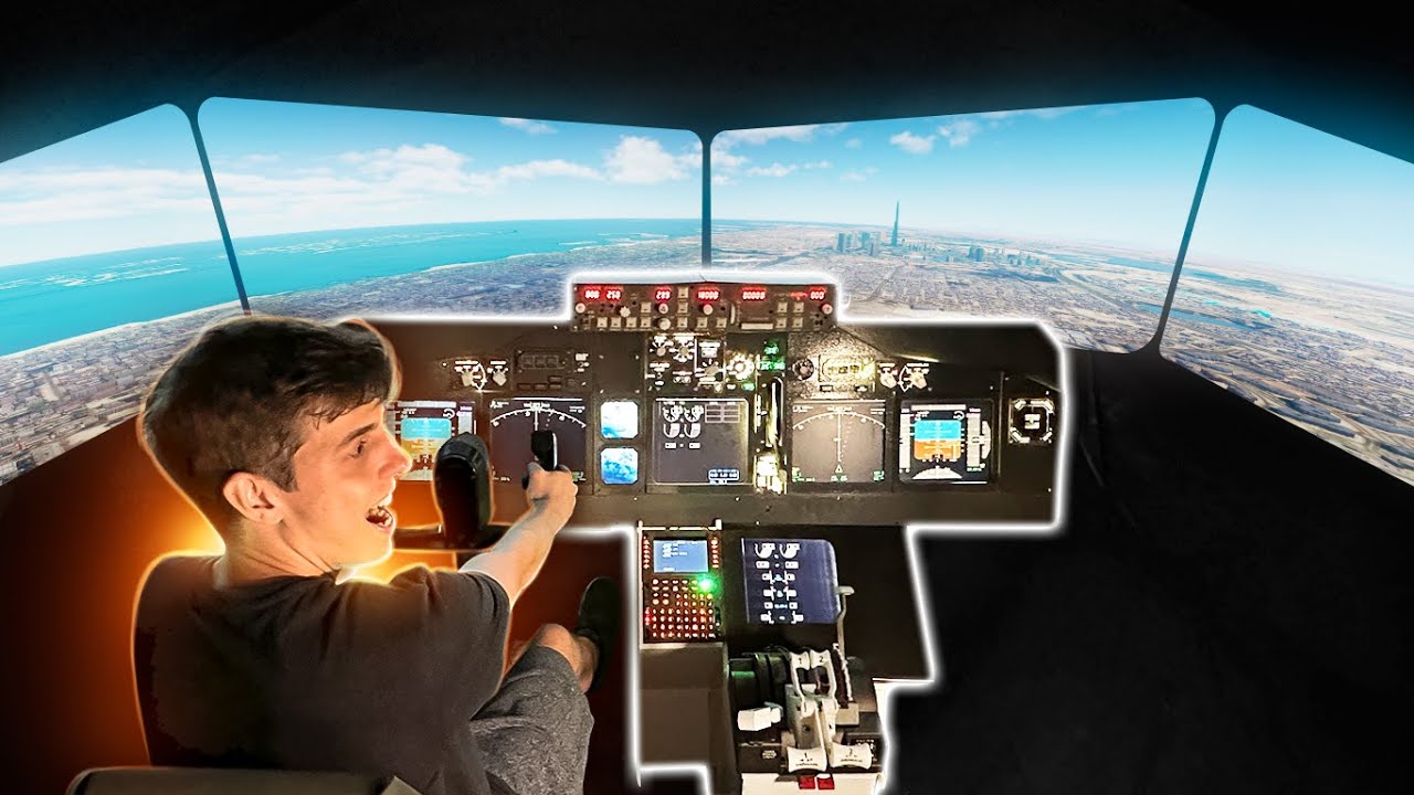 OLHA COMO ESTÁ O MEU SIMULADOR DE AVIÃO!