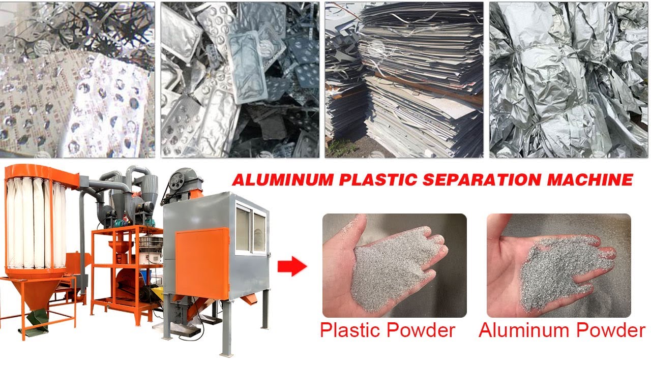 Aluminum Foil Scrap Recycling Separate Aluminum Plastic Machine