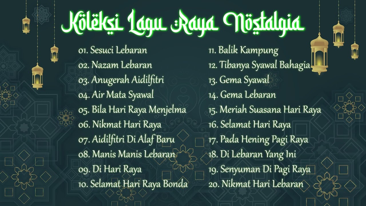Koleksi Lagu Raya Aidilfitri 2025 | Lagu Raya Terbaik Sepanjang Zaman