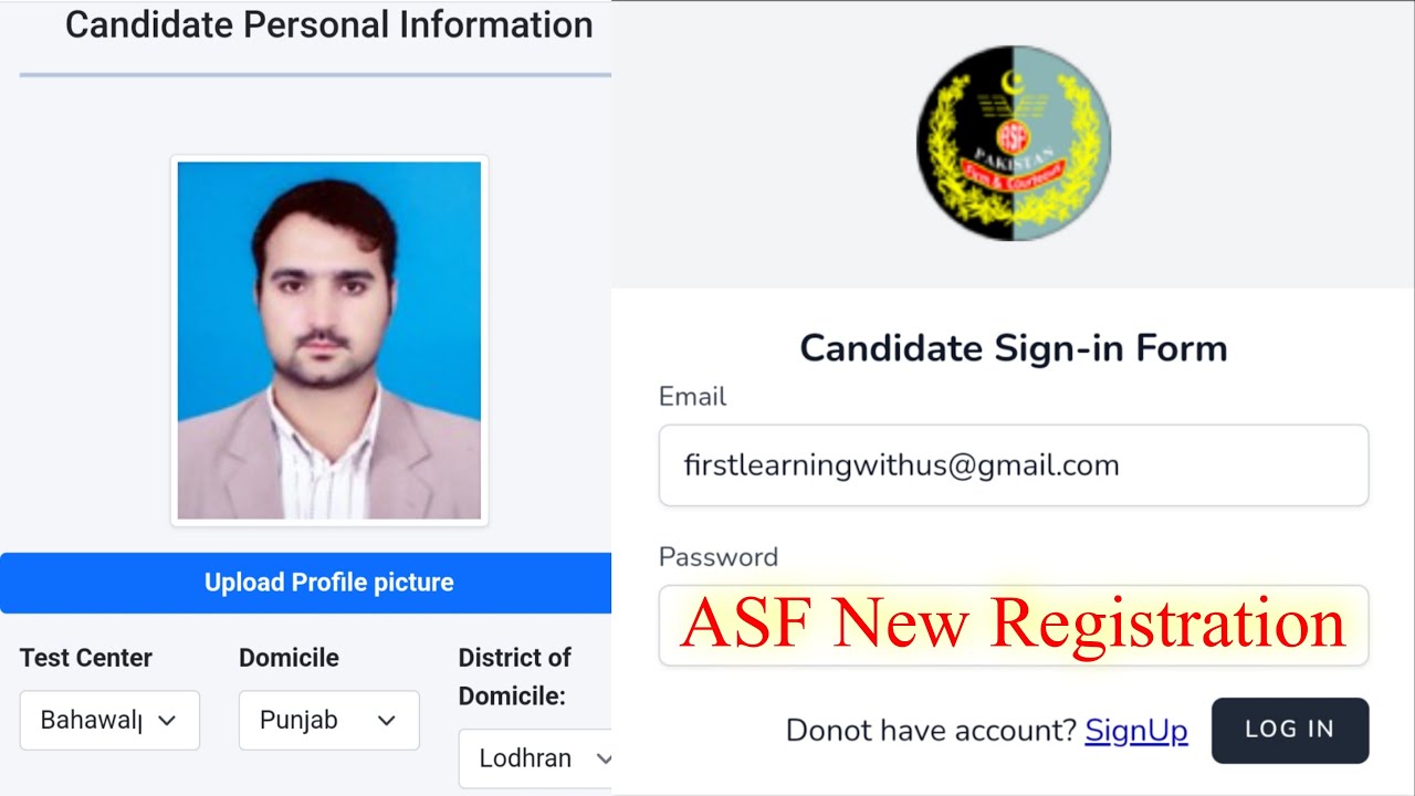 ASF Ki Nai Jobs Main Online Apply Ka Tariqa 2022 | ASF Online Registration Form 2022 | ASI Corporal