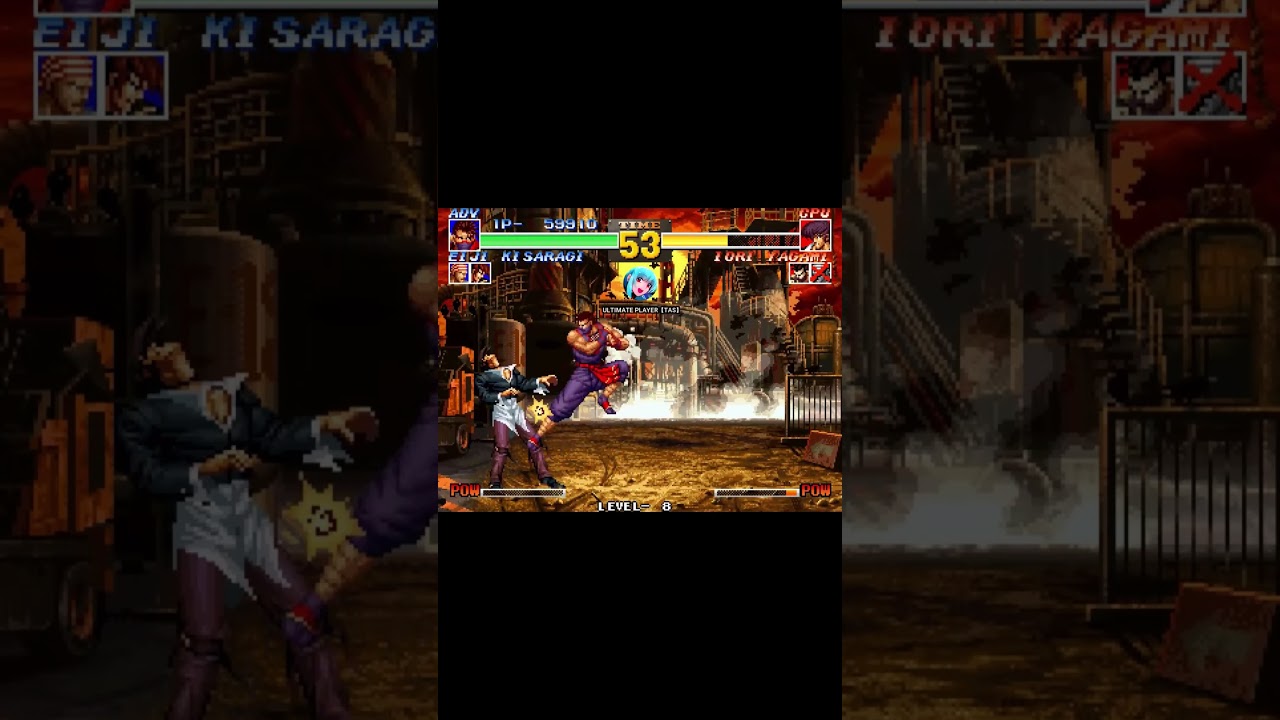 KOF `95 - EIJI COMBOS #tas #ultimateplayer #kof #kof95 #arcade #retrogaming #ioriyagami