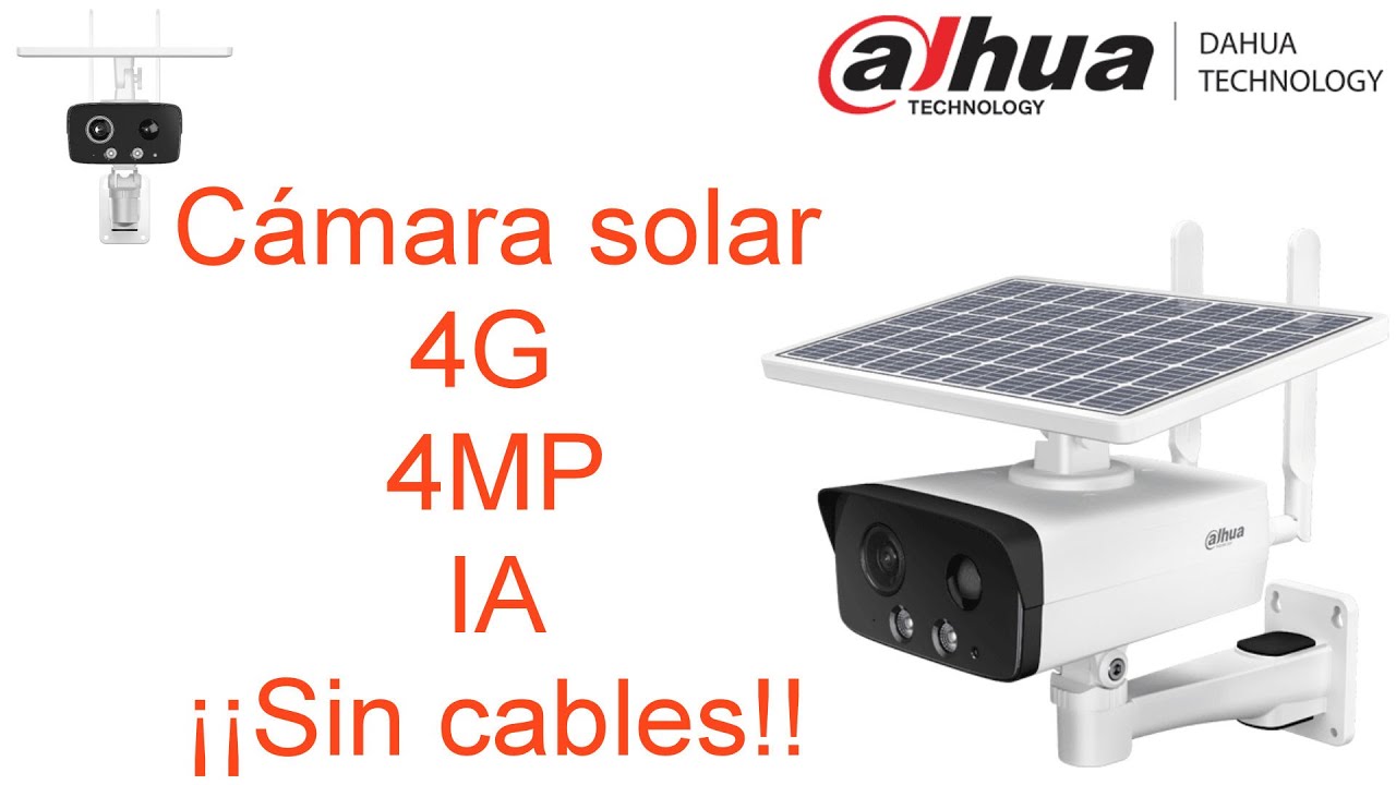 Cámara Solar 4G dahua HFW2431DG 4G - Cámaras de Vigilancia con baterías