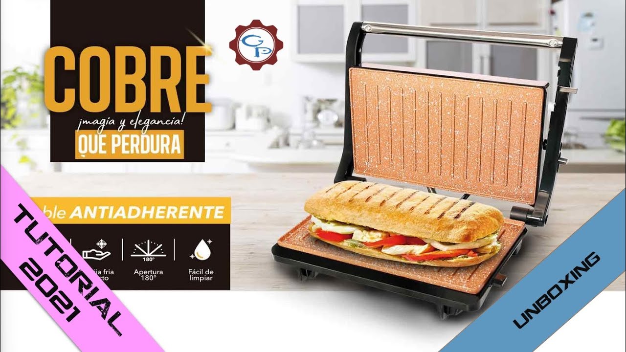 Grill Asador Panini Cobre - Home Elements (HEGP-215C) 🎁 UNBOXING 🎁 📺 ElGaryTTV 📺