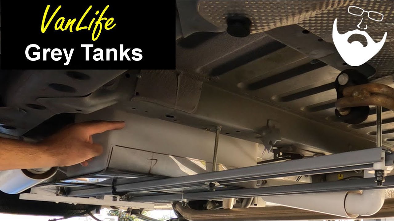 Van Life build series - Under The Van - Installing Gray Tanks + Plumbing