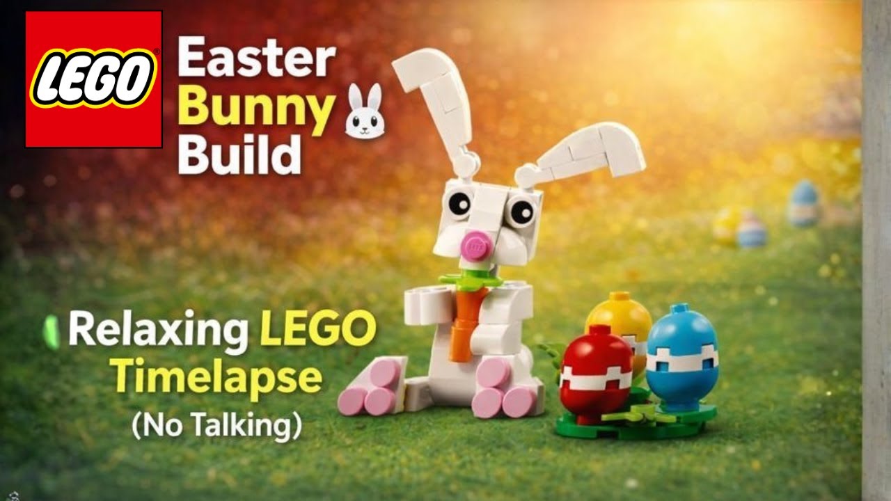 LEGO Easter Bunny Build 🐰 | Relaxing LEGO Timelapse No Talking