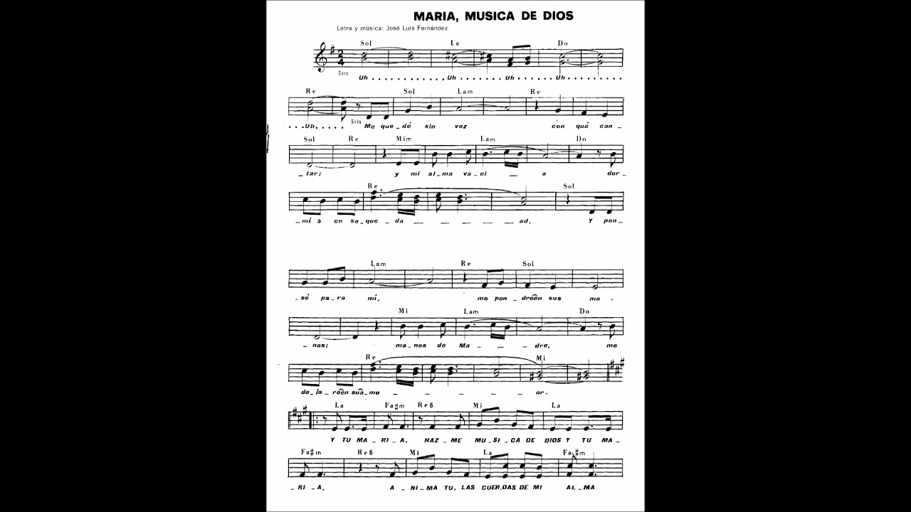 MARÍA, MÚSICA DE DIOS (José Luis Fernandez - GRUPO KAIROI)