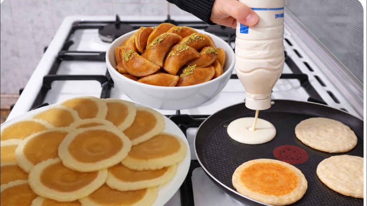 Приготовьте вкусное тесто для катаефа без молока, используя только пластиковую бутылку, и наполни...