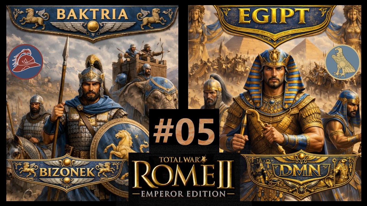 Total War Rome II [Baktria x Egipt] PL #05 - Egipskie konflikty i przygotowania do wojny!