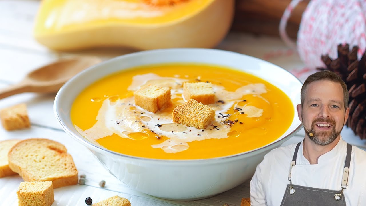 Roasted Butternut Squash with Pumpkin Spiced Cornbread Croutons
