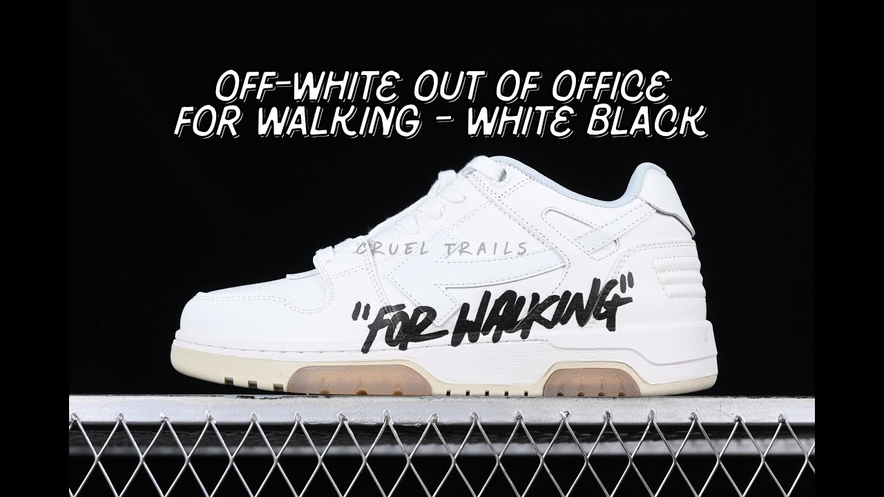 UNBOXING - Off-White Out of Office Low Tops For Walking - White Black (OMIA189C99LEA002 0110)