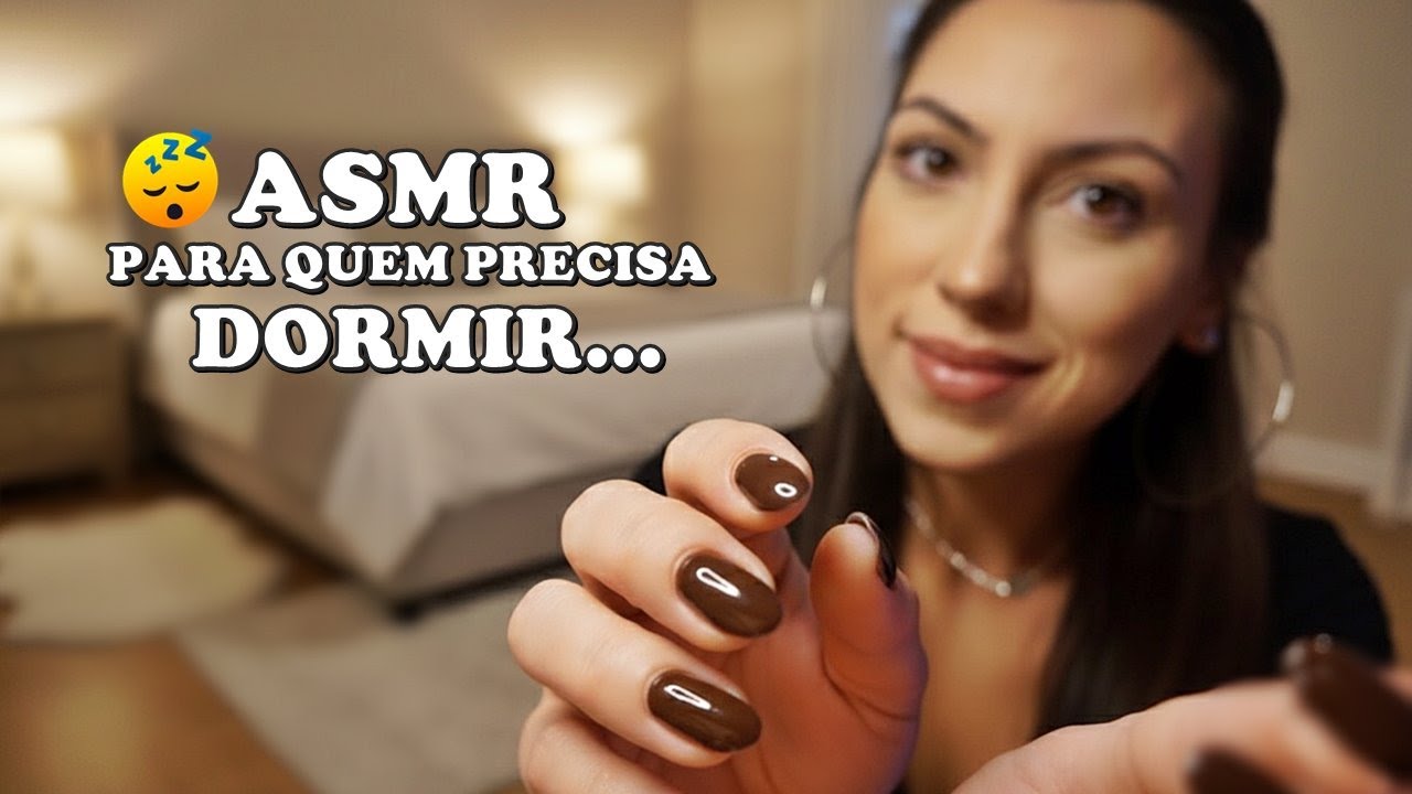 ASMR LENTO E CALMO | LIMPANDO SUA MENTE CANSADA (sussurros, pincel, espuma, tesoura)
