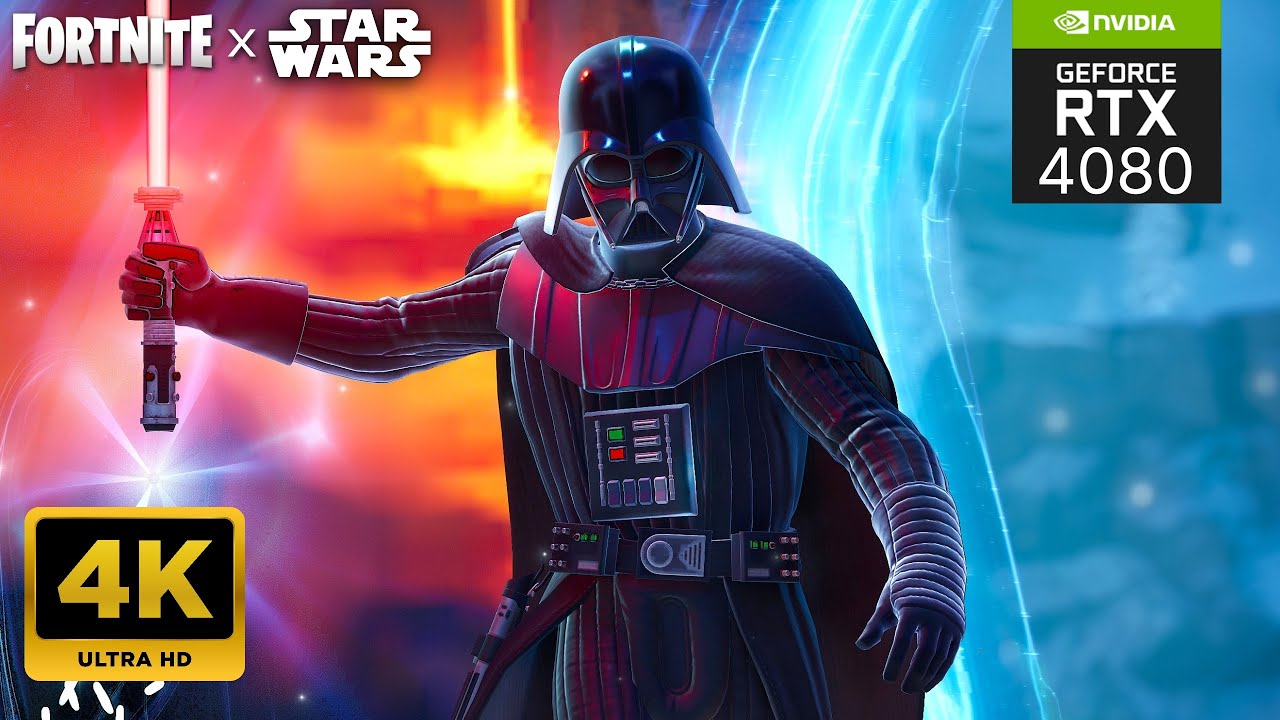 OG Darth Vader 4k Gameplay | FORTNITE x STAR WARS - Galactic Battle