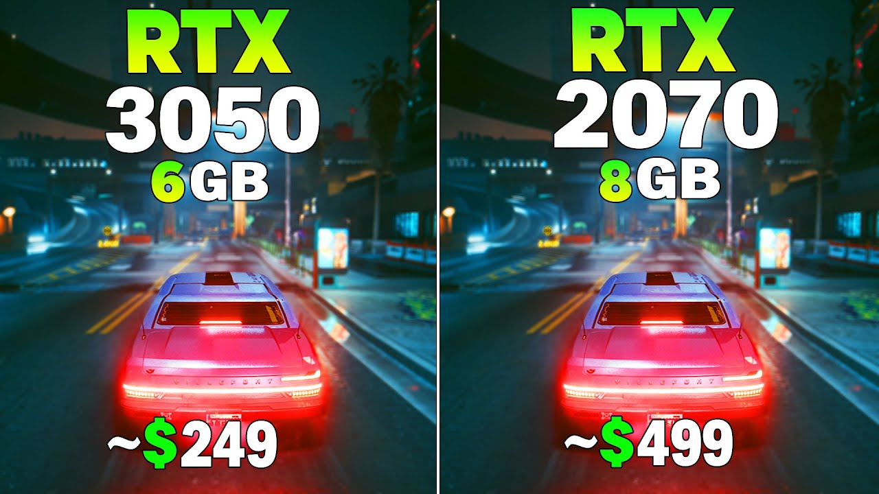 RTX 3050 vs RTX 2070 - Test in 8 Games