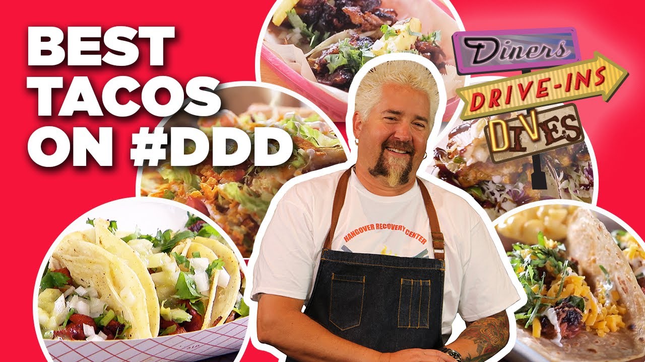 Top 10 Taco Videos on #DDD with Guy Fieri | Diners, Drive-Ins and Dives | Food Network