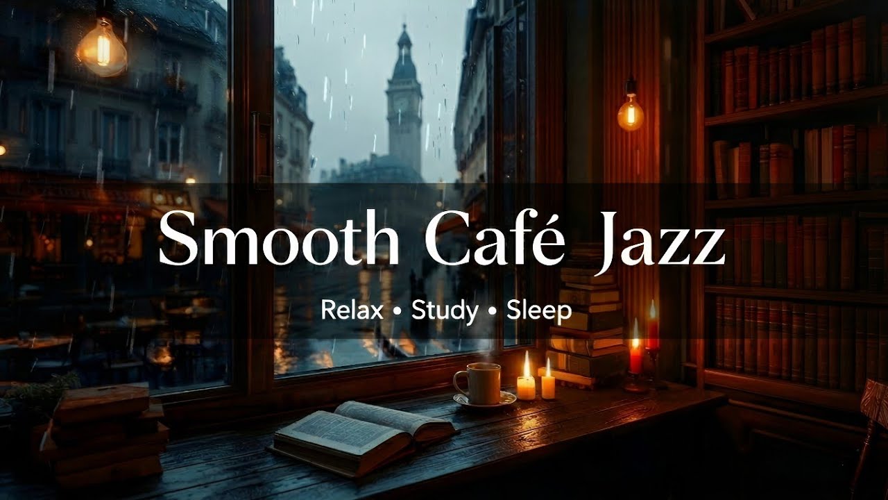 Cozy Coffee Shop Jazz ☕ Smooth Jazz & Rain Sounds for Deep Focus, Study and Relaxation