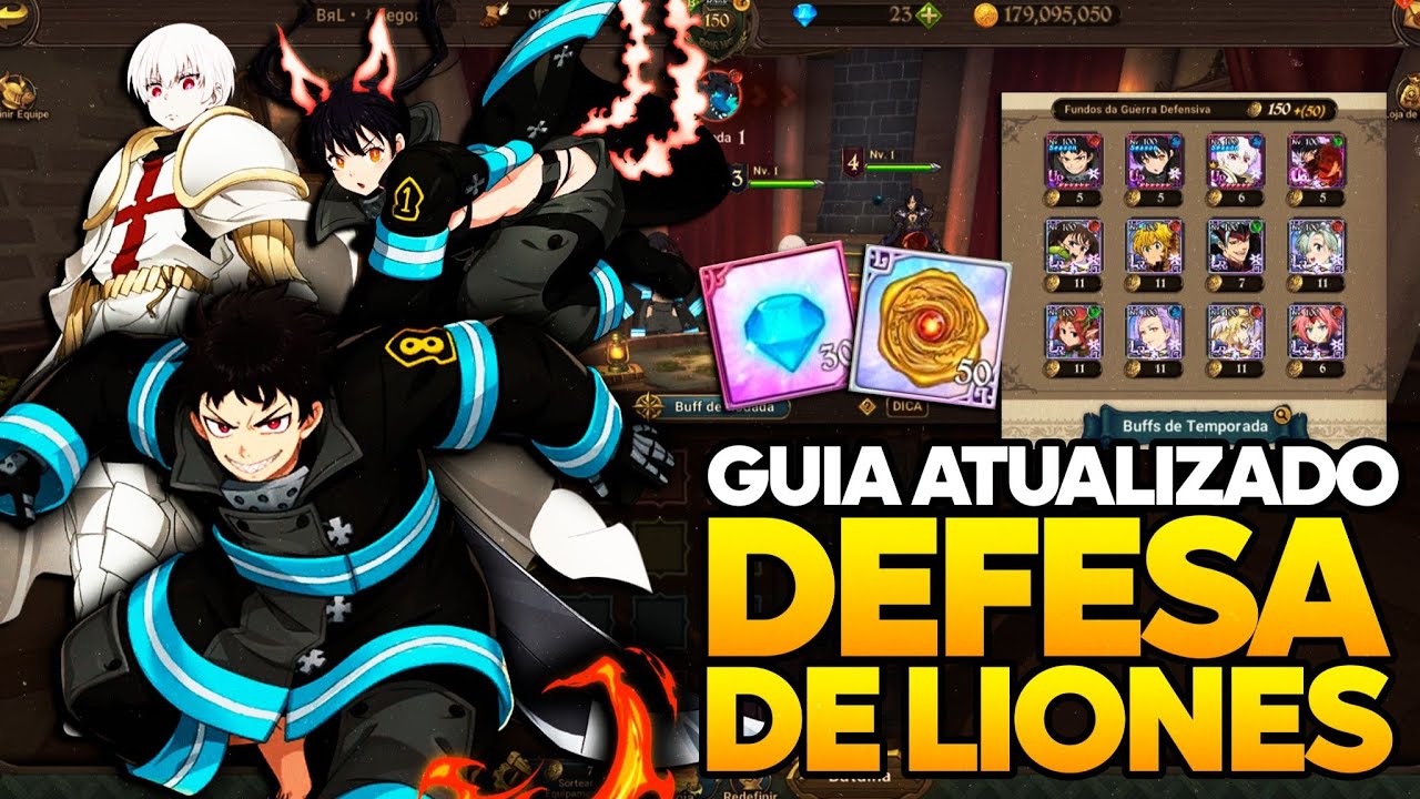 COLLAB DETONANDO A DEFESA DE LIONES!!APRENDA AS DICAS E OS MACETES!7DS GRANDCROSS SEVEN DEADLY SINS!