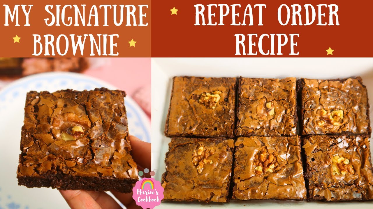 தமிழில் Walnut Brownies/ My bestselling fudgy Walnut Choco chip Brownies/ BEST BROWNIES IN TOWN!