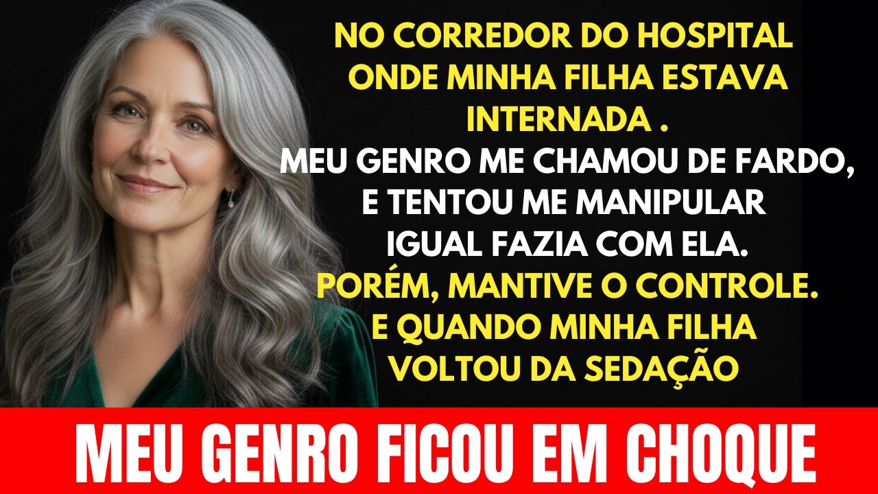 Meu genro me chamou de fardo na porta do hospital que milha filha estava internada, minutos depois.