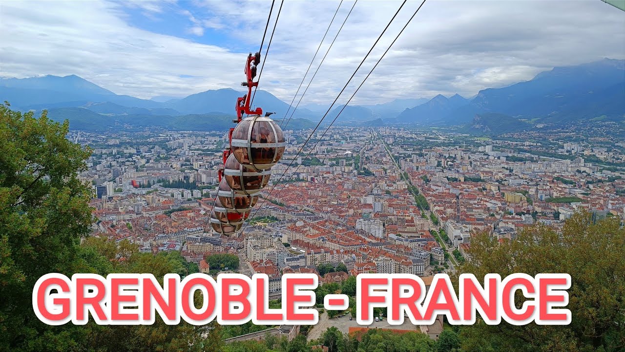 GRENOBLE - FRANCE - Walk through the city - on the French Alps - July 2023