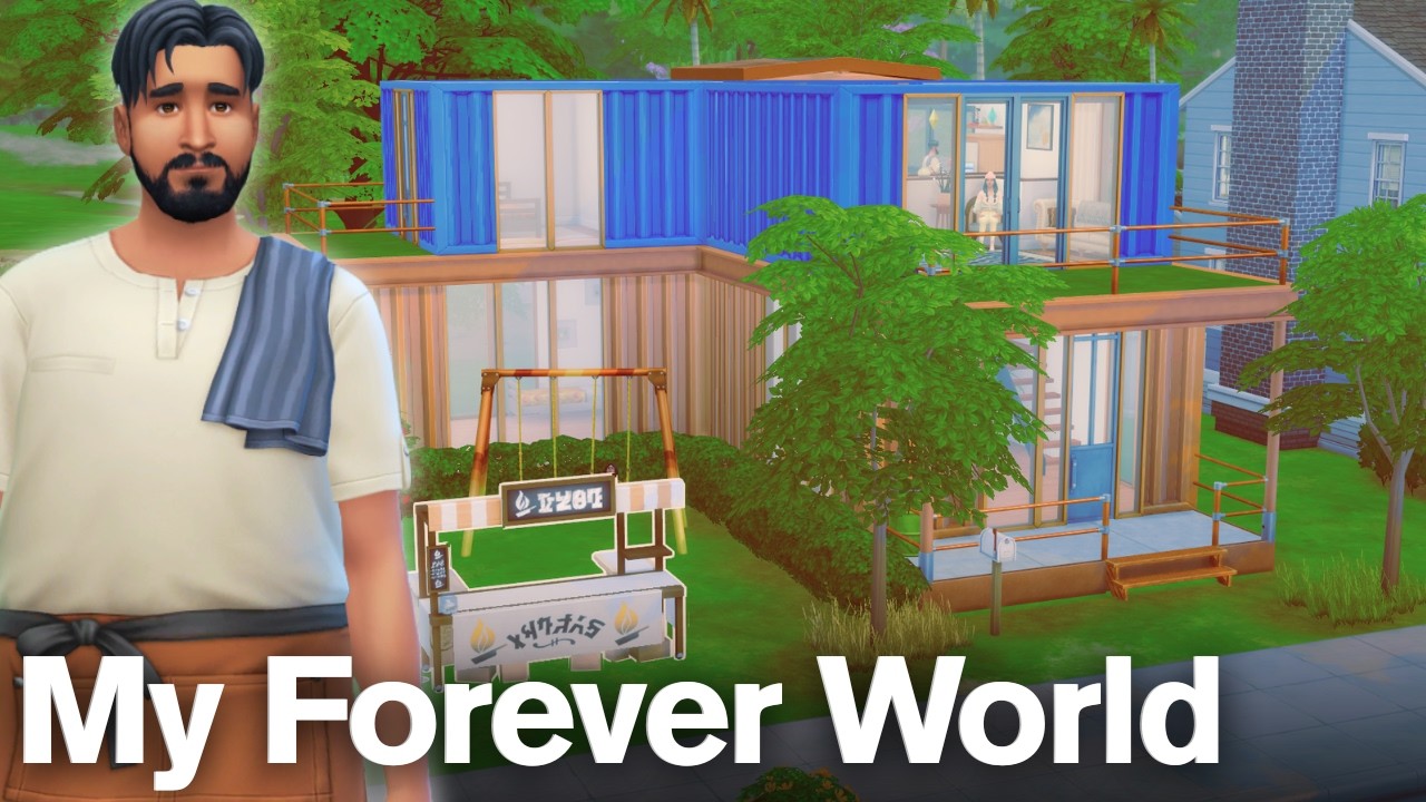 🌿Yasmin actually BUILDS in her Sims 4 Forever World??