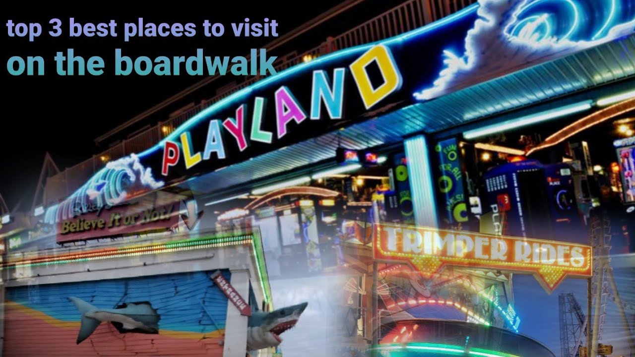 Top 3 Best places To Visit At Ocean City MD| Boardwalk, Jolly Roger's at the pier, Trimper Rides
