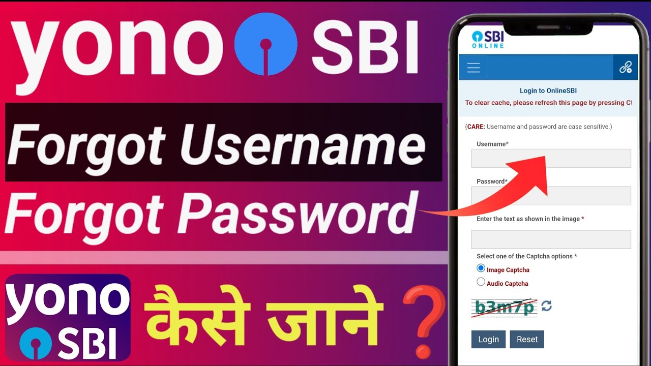 YONO SBI forgot username and password | 🔥YONO SBI Username Password Bhool Gaye? |  #sbi #bankingtips