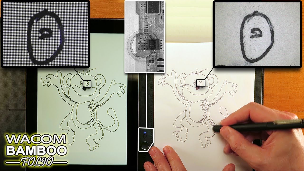 Wacom Bamboo Folio &ndash; Tour & Interesting Detail (X-Ray photos)