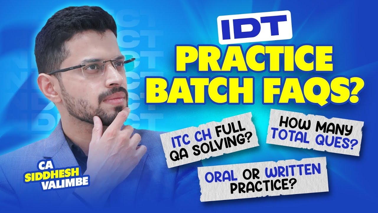IDT Prac Batch FAQs - We start MONDAY! ✅