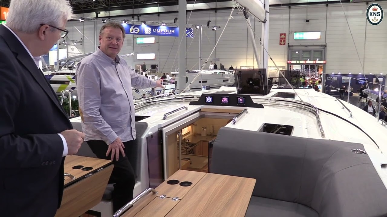Bavaria C46 at boat fair in Düsseldorf