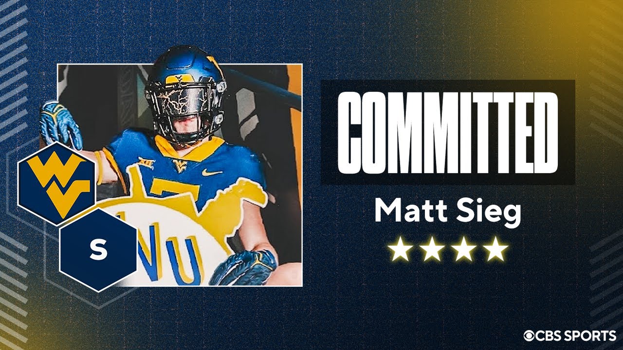 WATCH: 4-star SAF Matt Sieg commits to West Virginia LIVE on CBS Sports | National Signing Day