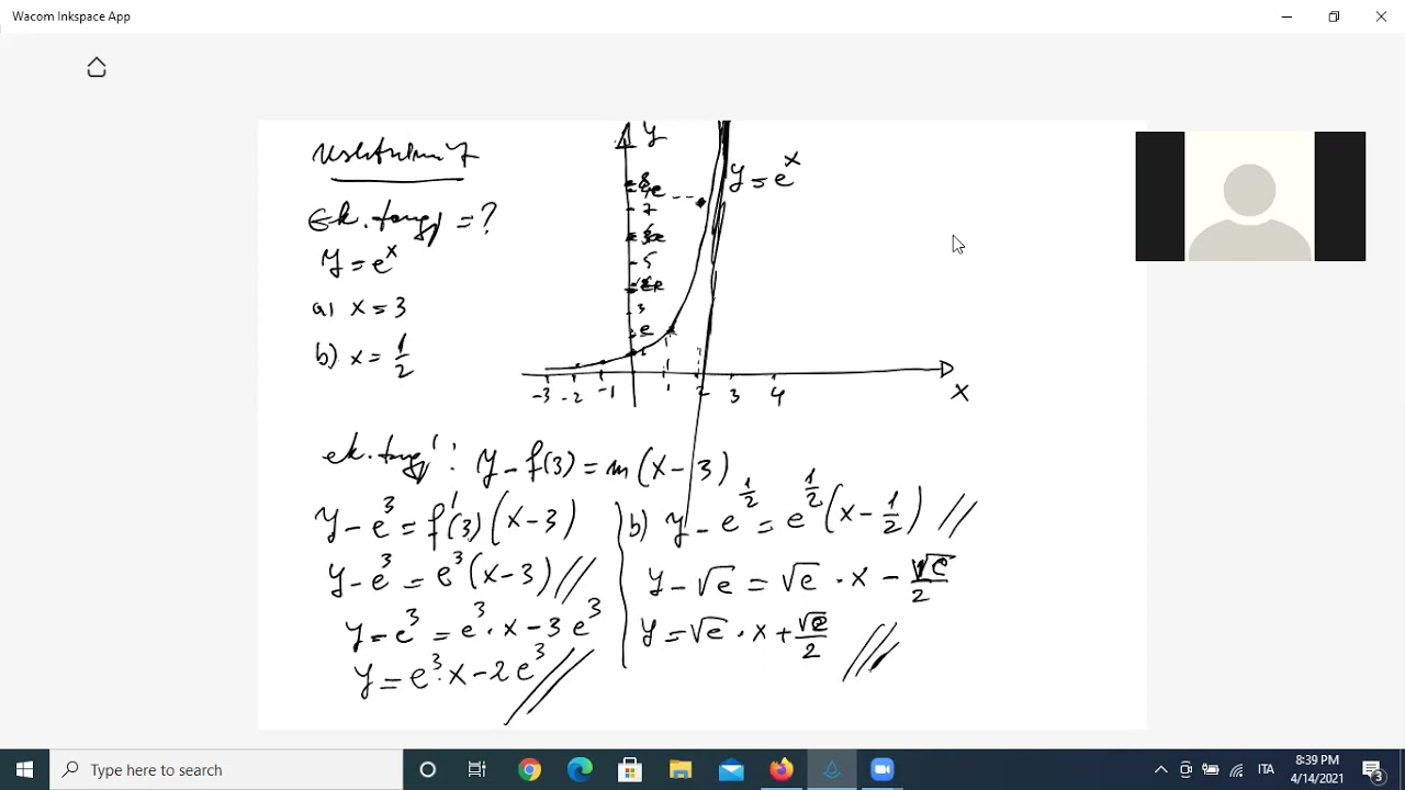 Ore mesimi online, konsultim ne matematike; ushtrime mbi funksionet eksponenciale
