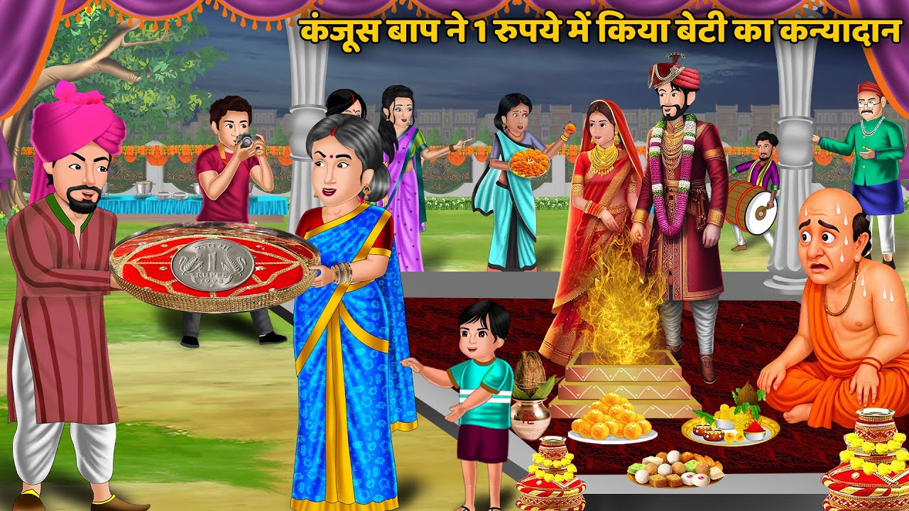 कंजूस बाप ने 1 रुपये में किया बेटी का कन्यादान | Hindi Kahani | Saas Bahu Ki Kahani | Best Story