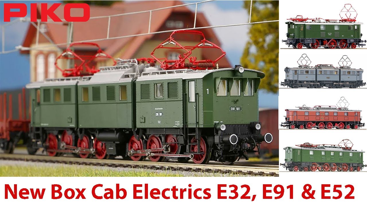 Watch New Piko HO Box Cab Electric Locomotives In Action!!