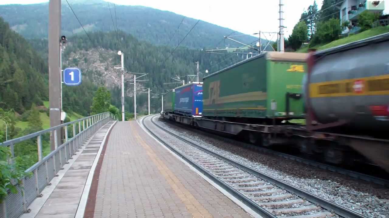 Bahnverkehr in St. Jodok am Brenner am 1. & 2.8.2012