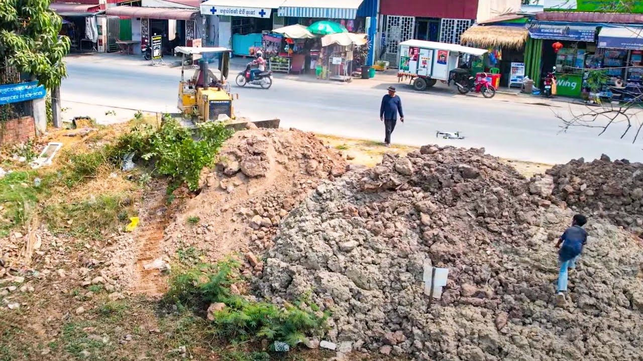 First  new project with best pushing skill bulldozer clearing land