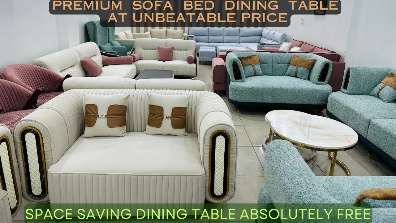 Best deal Sofas, Beds, Dining Sets at Guaranteed Affordable price | Free Space Saving Dining Table