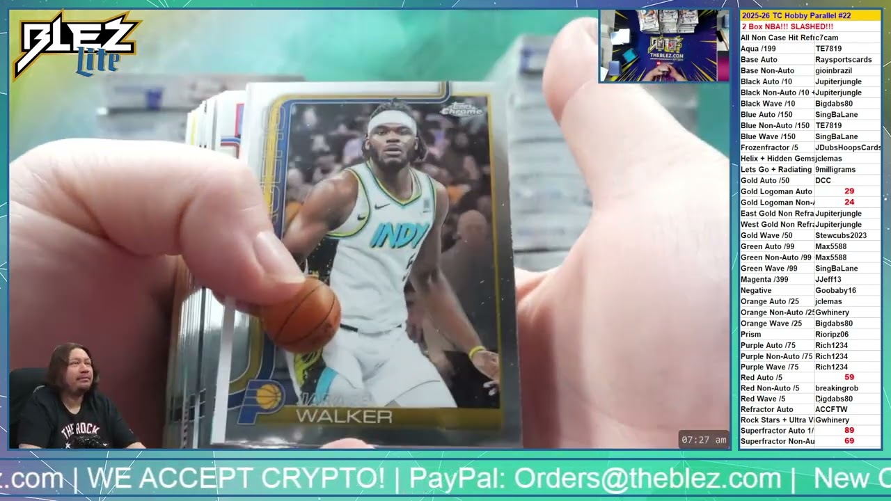 2025-26 Topps Chrome Hobby NBA 2 Box Break #22 Pick Your Parallel