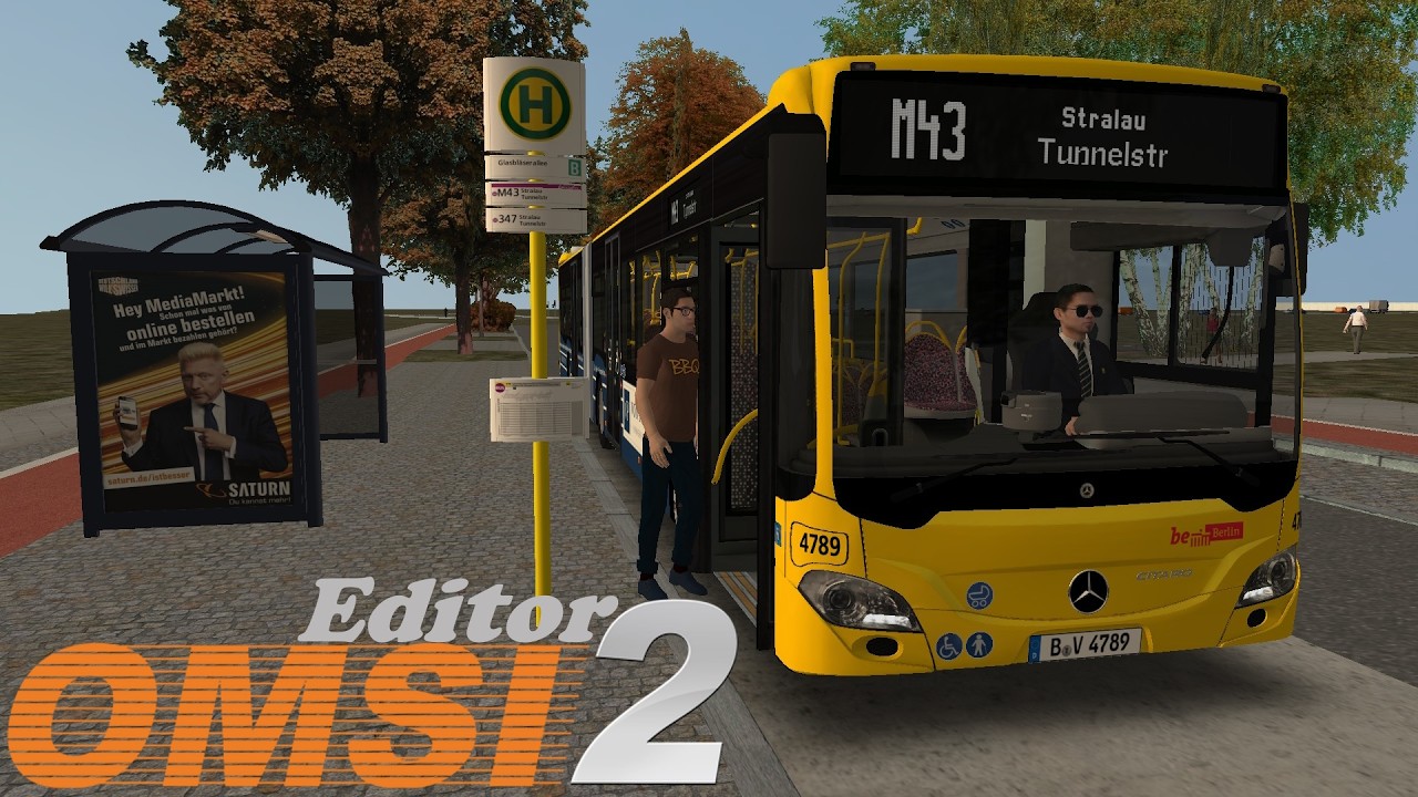 Die Glasbläserallee in Stralau für die 347 bauen | OMSI 2 Editor | Blender | 20-fach Speed Building