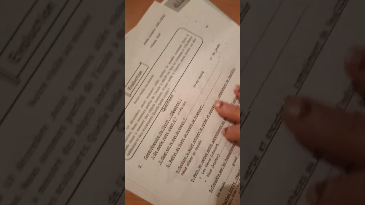 Évaluation 5 AP. 