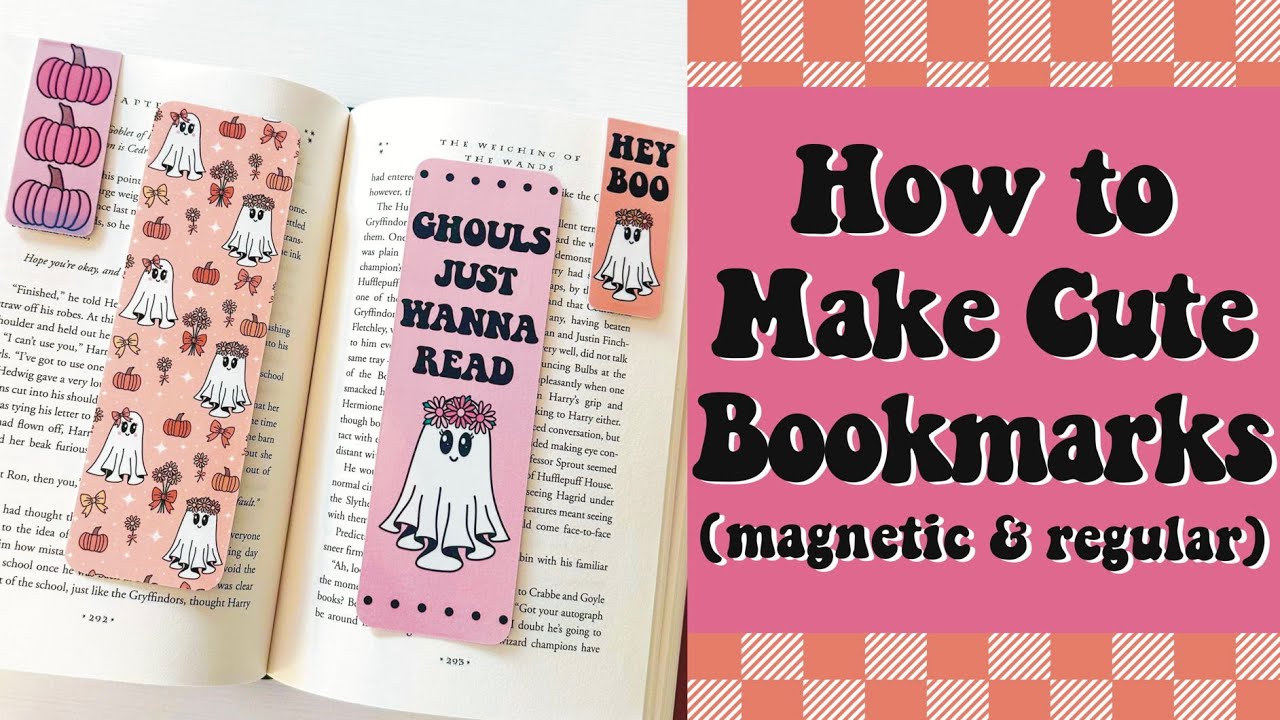 How to Make Cute Bookmarks (magnetic & regular) | How to Make Magnetic Bookmarks