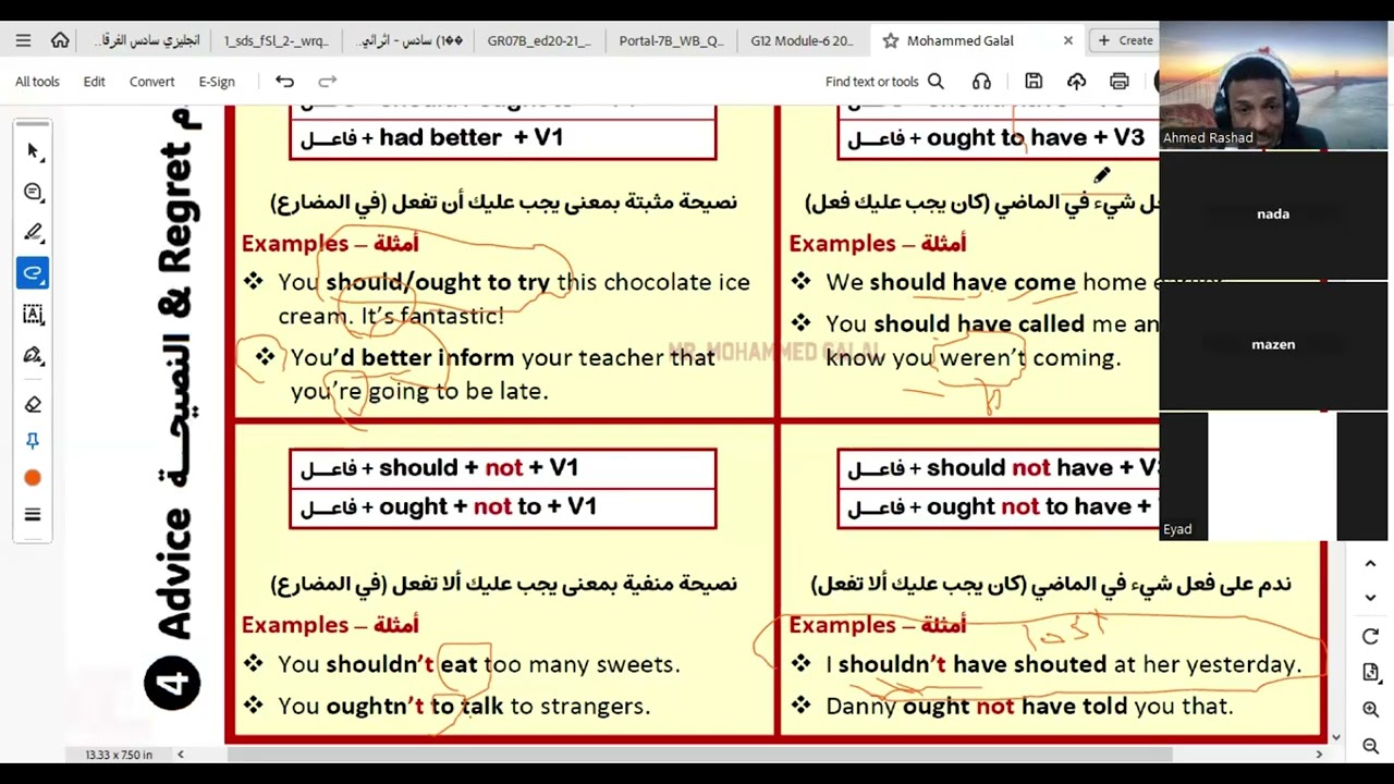 منهاج قطري انجليزي صف 12 الفصص الثاني الوحدة السادسة
