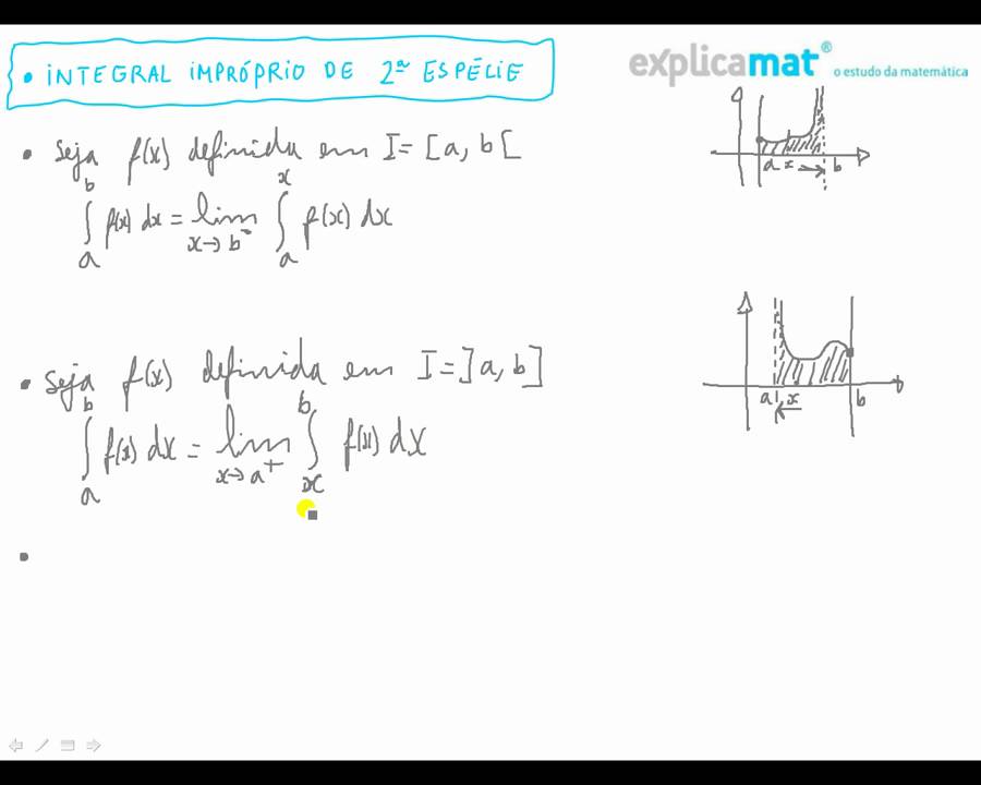 Definição Integral Impróprio de 2 .ª Espécie